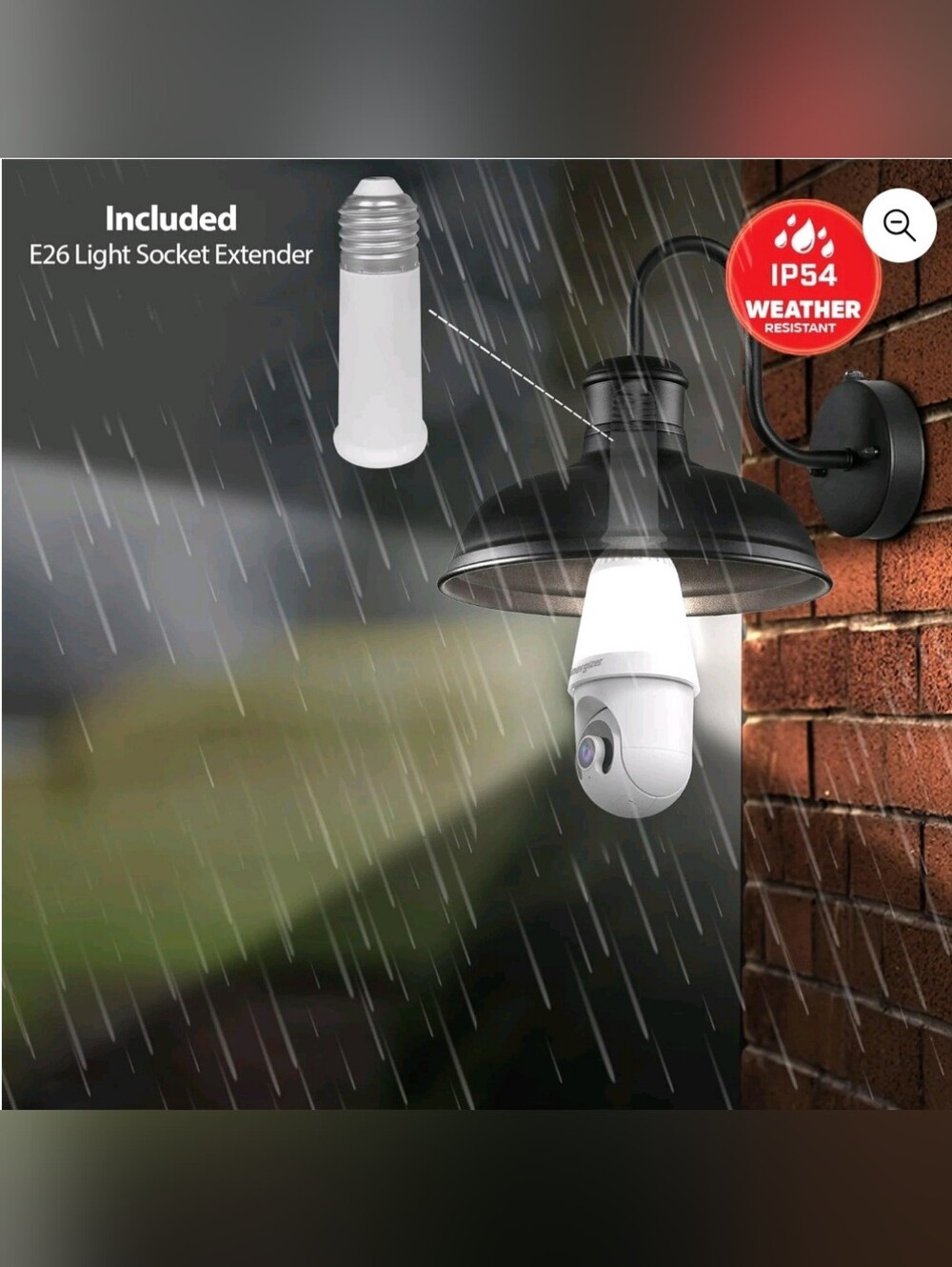 Energizer White Smart WiFi Light Bulb Security Camera — 1000 Lumens. New In Box. - Picture 6 of 16